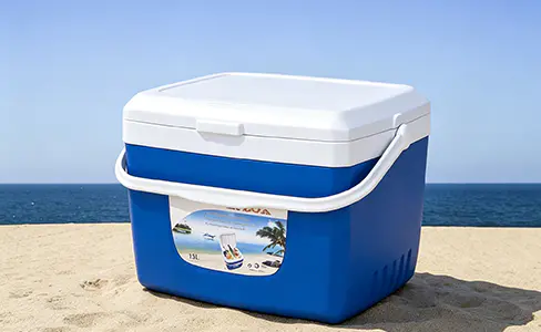 ハンドル付き13Lプラスチック断熱クーラーボックス